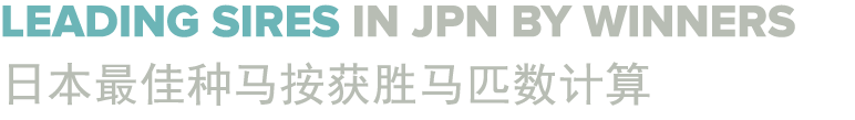 Leading sires in jpn by winners               