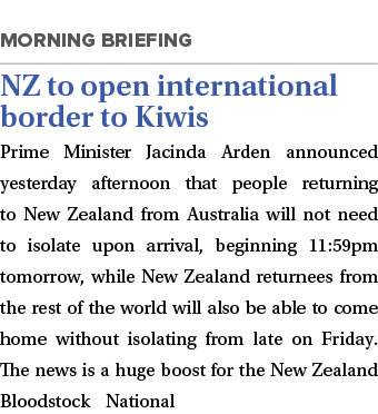  NZ to open international border to Kiwis Prime Minister Jacinda Arden announced yesterday afternoon that people retu   