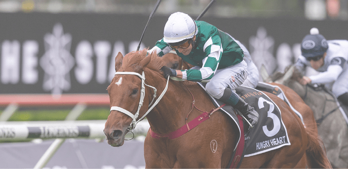 HUNGRY HEART (Frankel x Harlech) wins the G1 ATC Australian Oaks. Ridden by Tommy Berry.  Photo by Bronwen Healy.  The Image is Everything - Bronwen Healy Photography.