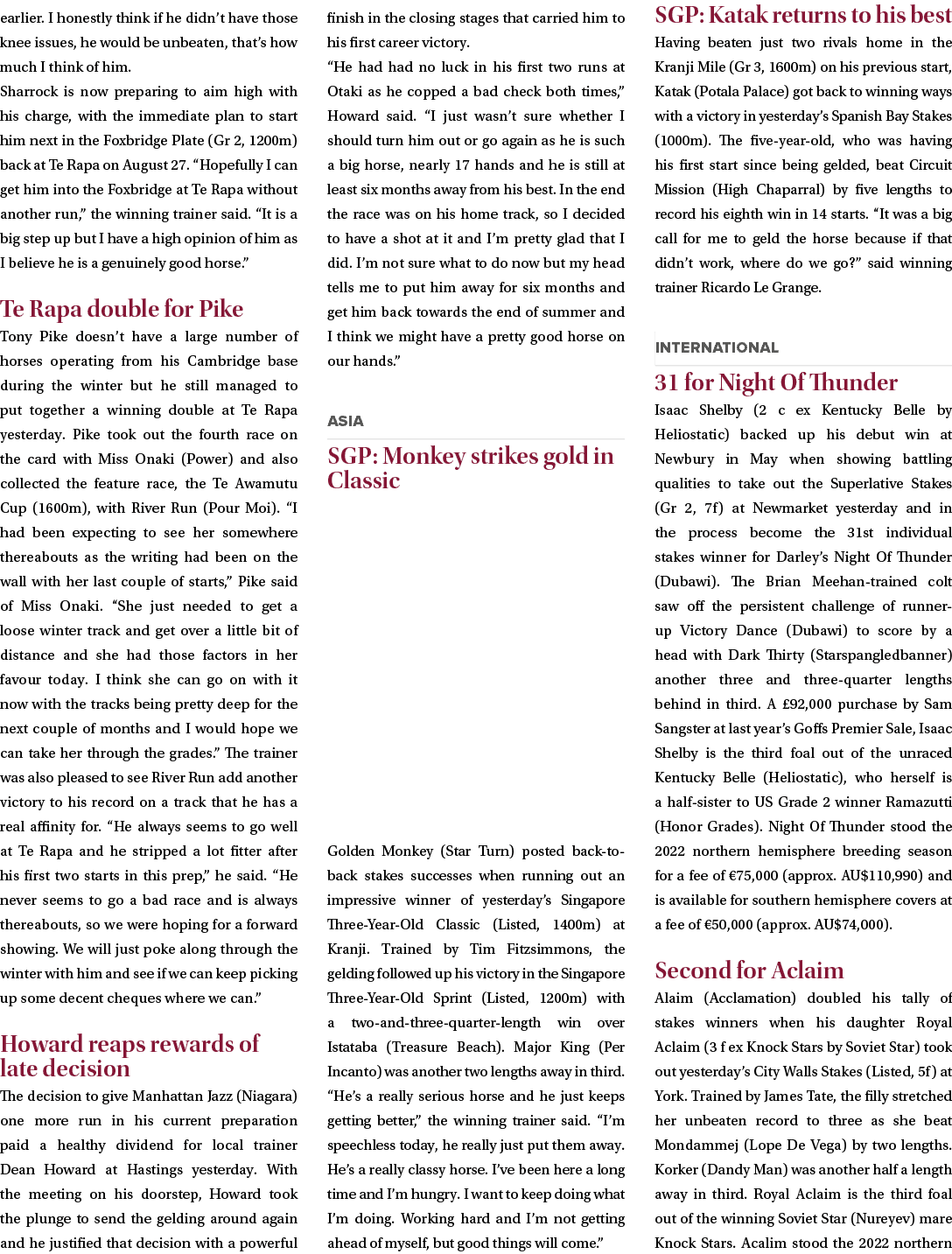 earlier. I honestly think if he didn’t have those knee issues, he would be unbeaten, that’s how much I think of him. ...