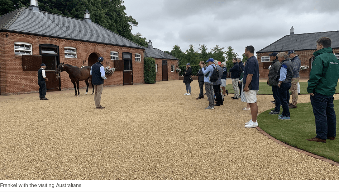 Frankel with the visiting Australians 