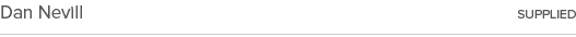 Dan Nevill Supplied