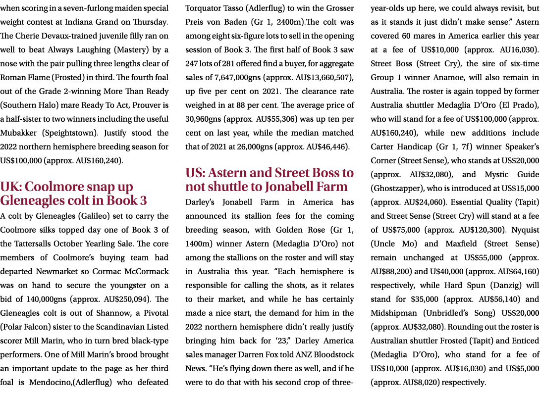when scoring in a seven-furlong maiden special weight contest at Indiana Grand on Thursday. The Cherie Devaux-trained...