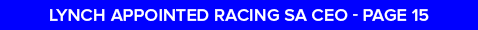 Lynch appointed Racing SA CEO - page 1