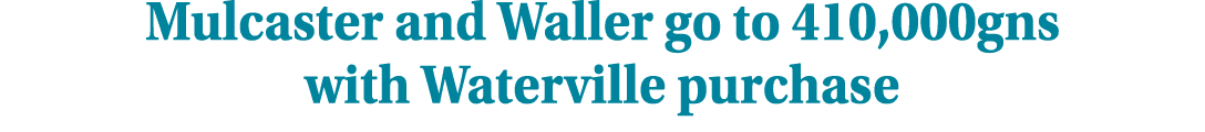 Mulcaster and Waller go to 410,000gns with Waterville purchase