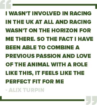 I wasn't involved in racing in the UK at all and racing wasn't on the horizon for me there. So the fact I have been a...