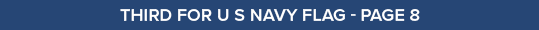 Third for U S Navy Flag Page 